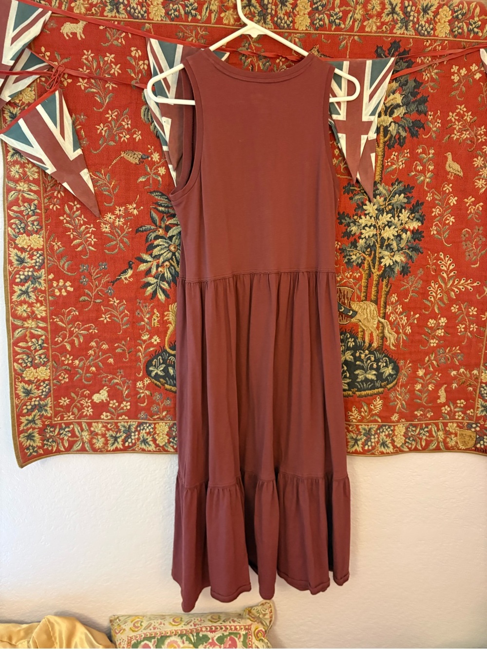 Universal Thread Sleeveless Brown Tiered Maxi Dress - Picture 2 of 6
